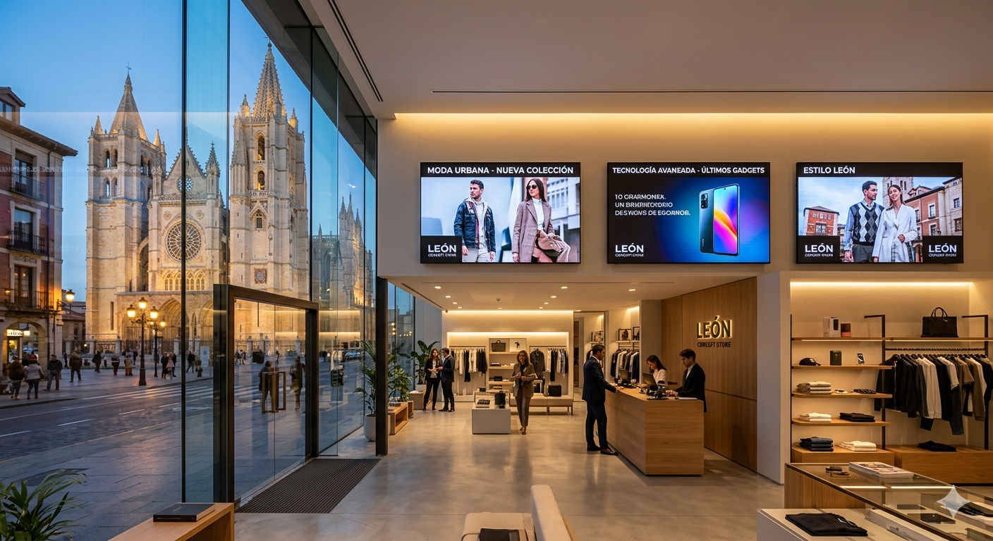 Digital Signage en León: La Revolución del Retail con Pantallas Inteligentes