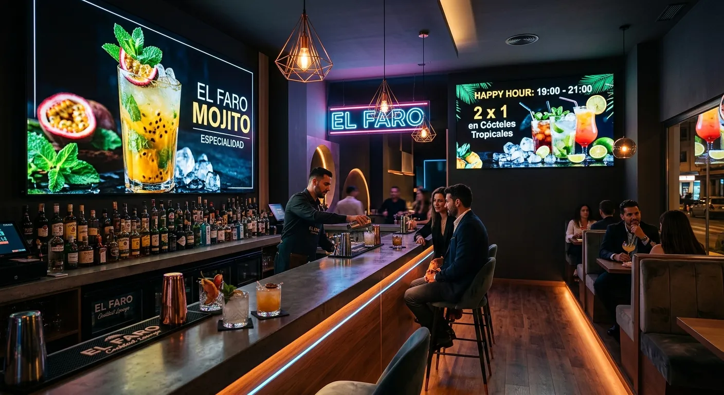 Digital Signage para Bares de Copas en Melilla: Revoluciona tu Local con PubliTV