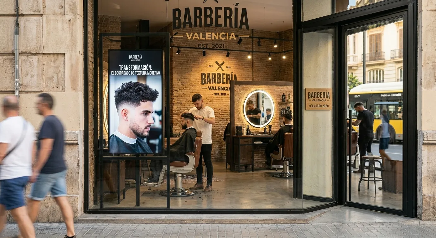 Cartelería Digital para Peluquerías y Barberías en Valencia: El Secreto para Duplicar tus Ventas