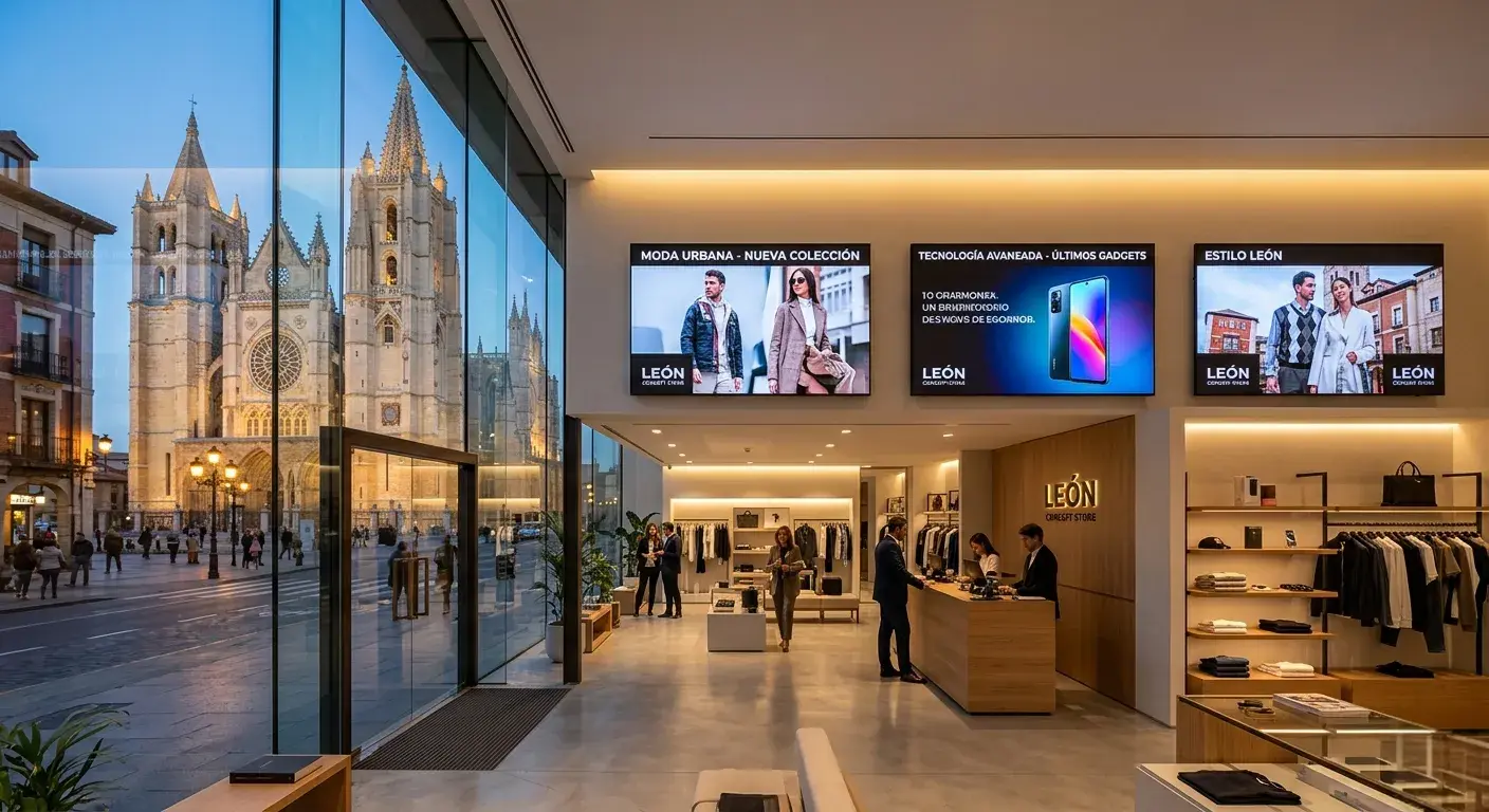 Digital Signage en León: La Revolución del Retail con Pantallas Inteligentes