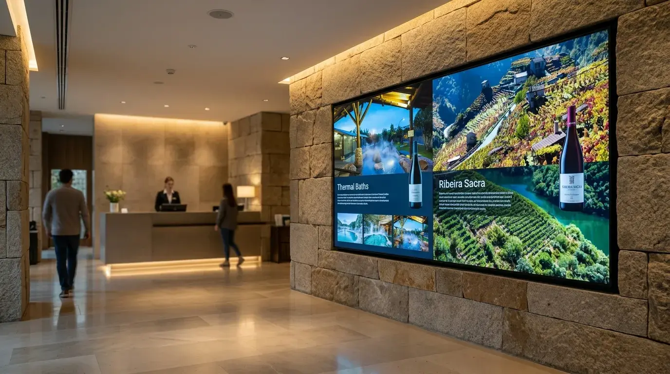 Digital Signage en Ourense: Revoluciona la Experiencia del Huésped en tu Hotel