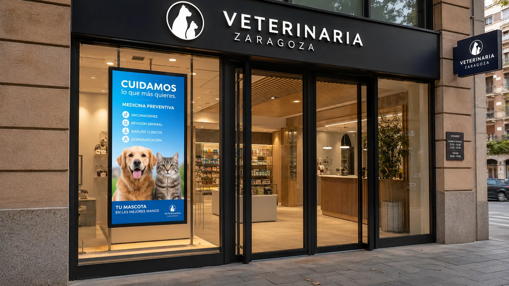 Cartelería Digital para Clínicas Veterinarias en Zaragoza: Captura la Atención en la Calle y Aumenta el Tráfico