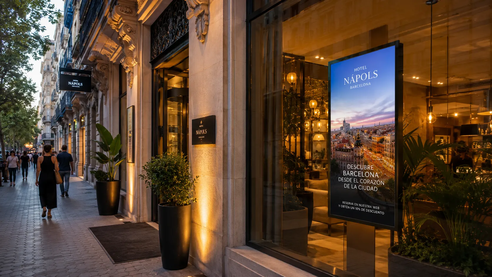 El Imán Digital: Cómo la Cartelería Digital Transforma la Captación de Clientes en Hoteles Españoles