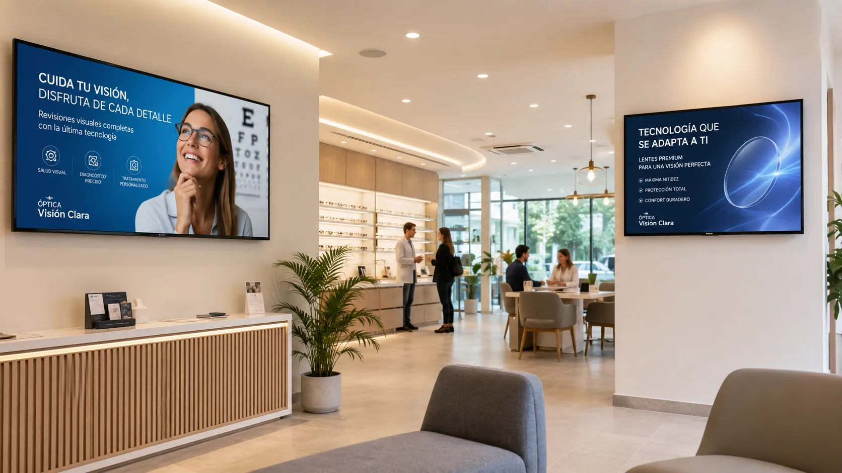 Revolución Digital en Ópticas: Cómo Optimizar la Comunicación Interna y Vender Más con Cartelería Digital