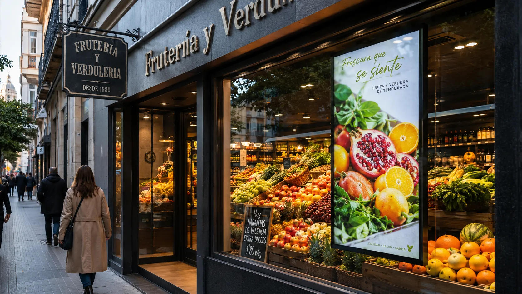 Impacto de la Cartelería Digital en Fruterías y Verdulerías: Cómo Atraer Clientes en la Acera Española