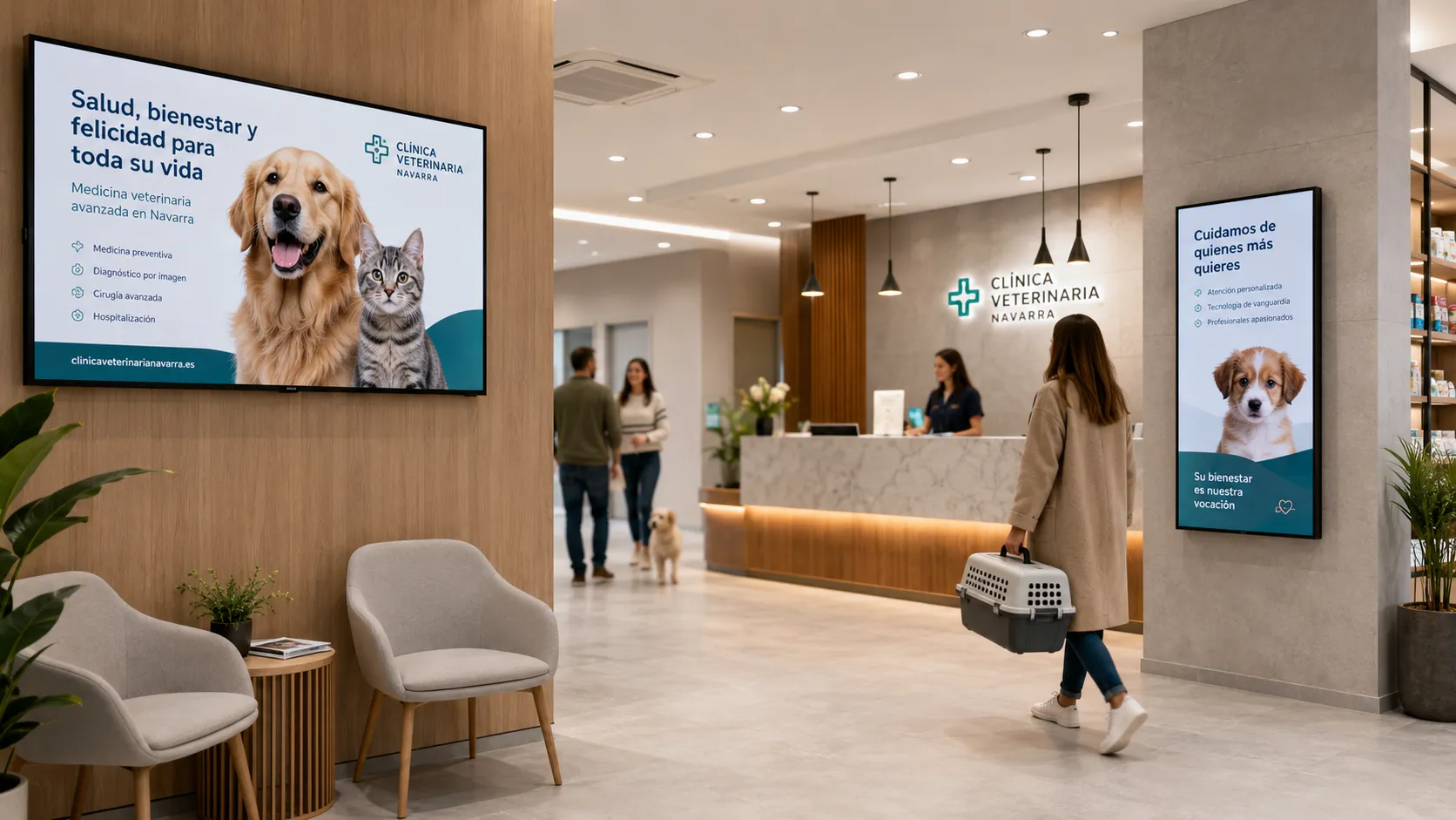 Cartelería Digital en Veterinaria en Navarra: Guía para Optimizar la Experiencia del Cliente y Fidelizar Pacientes