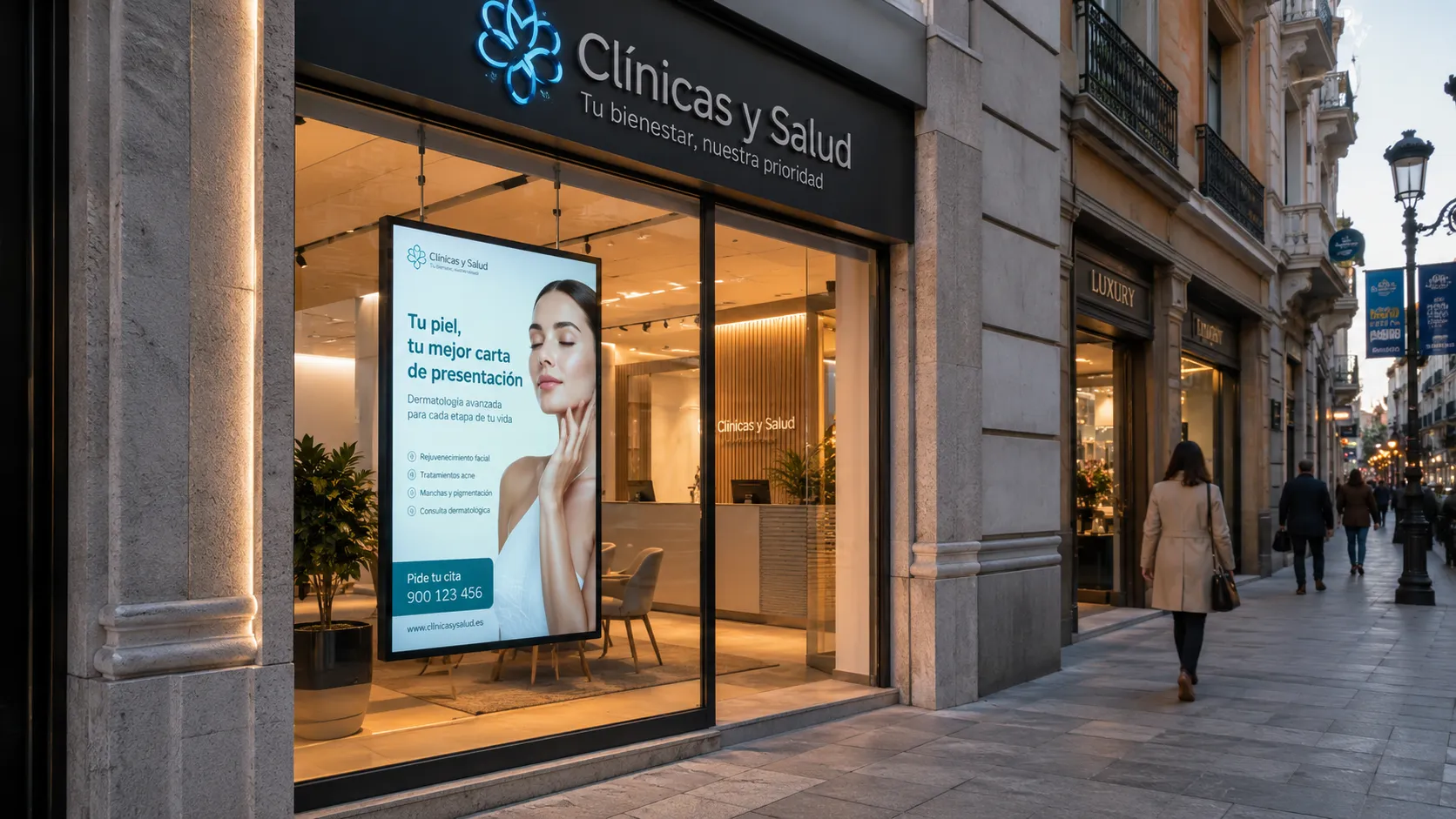 Revolución de Impacto en Clínicas y Salud en España: Captación de Tráfico Peatonal con Cartelería Digital