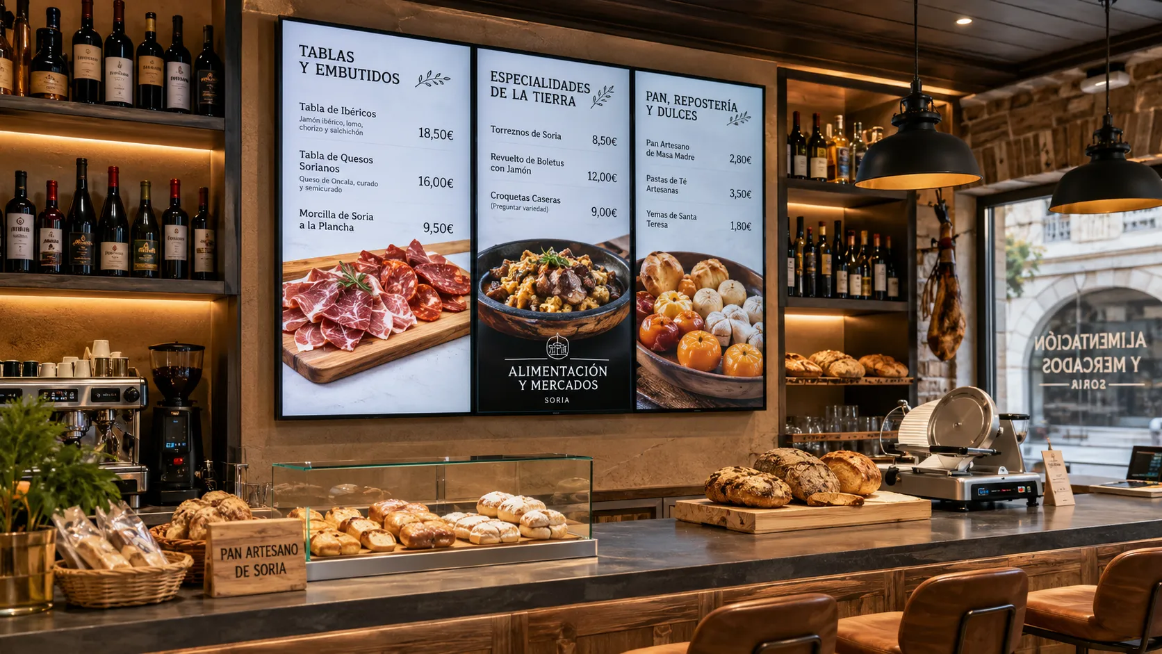 Aumenta tu Ticket Medio en Soria: Menús Digitales en tu Mostrador de Alimentación