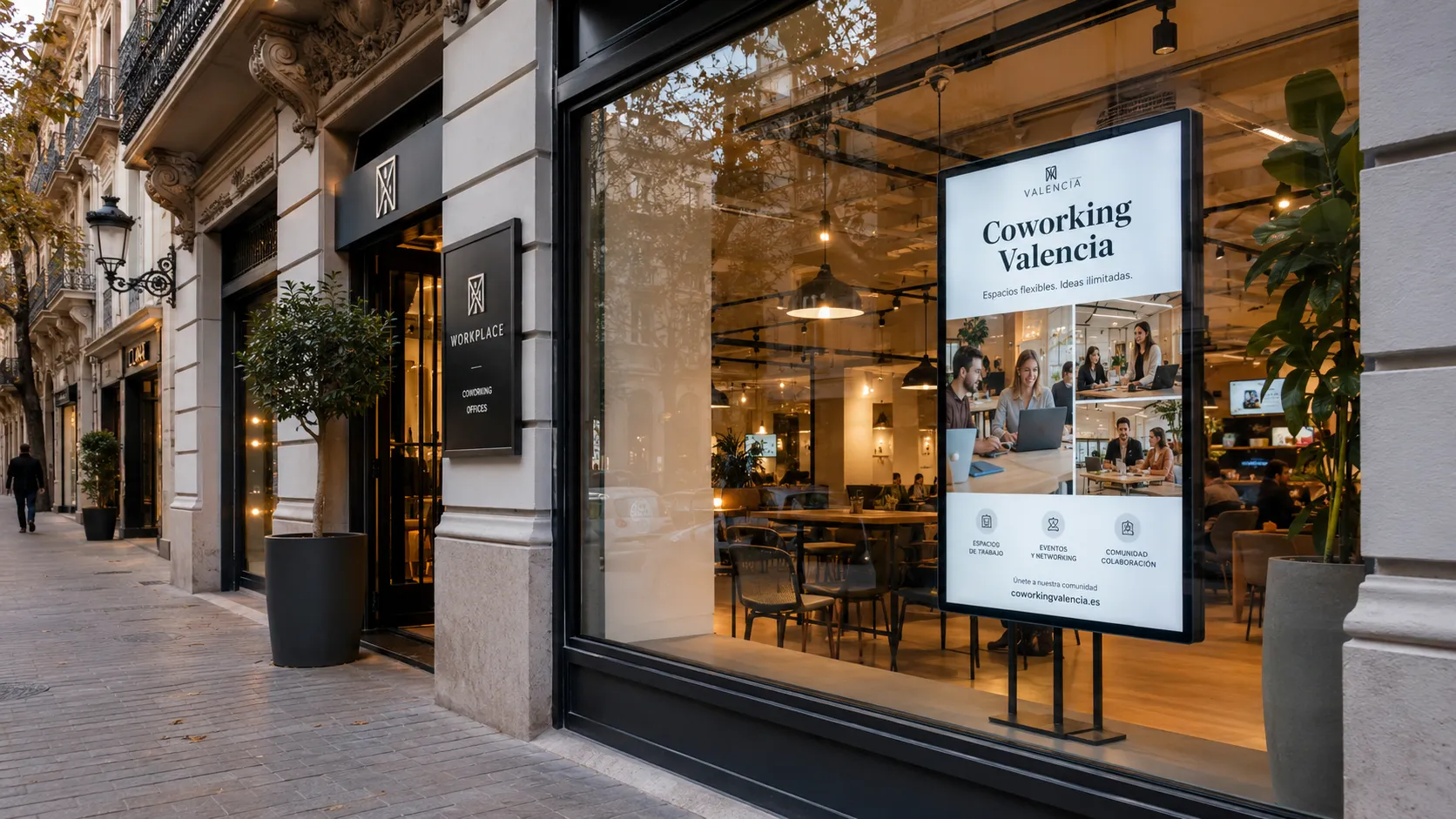 Revolución Digital en Coworkings de Valencia: Atrae Clientes desde el Escaparate 24/7