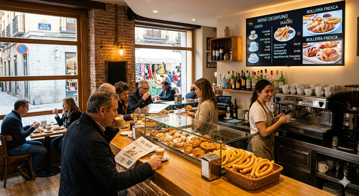 Instalación real de PubliTV / iDiRed en sector Bares y Cafeterías