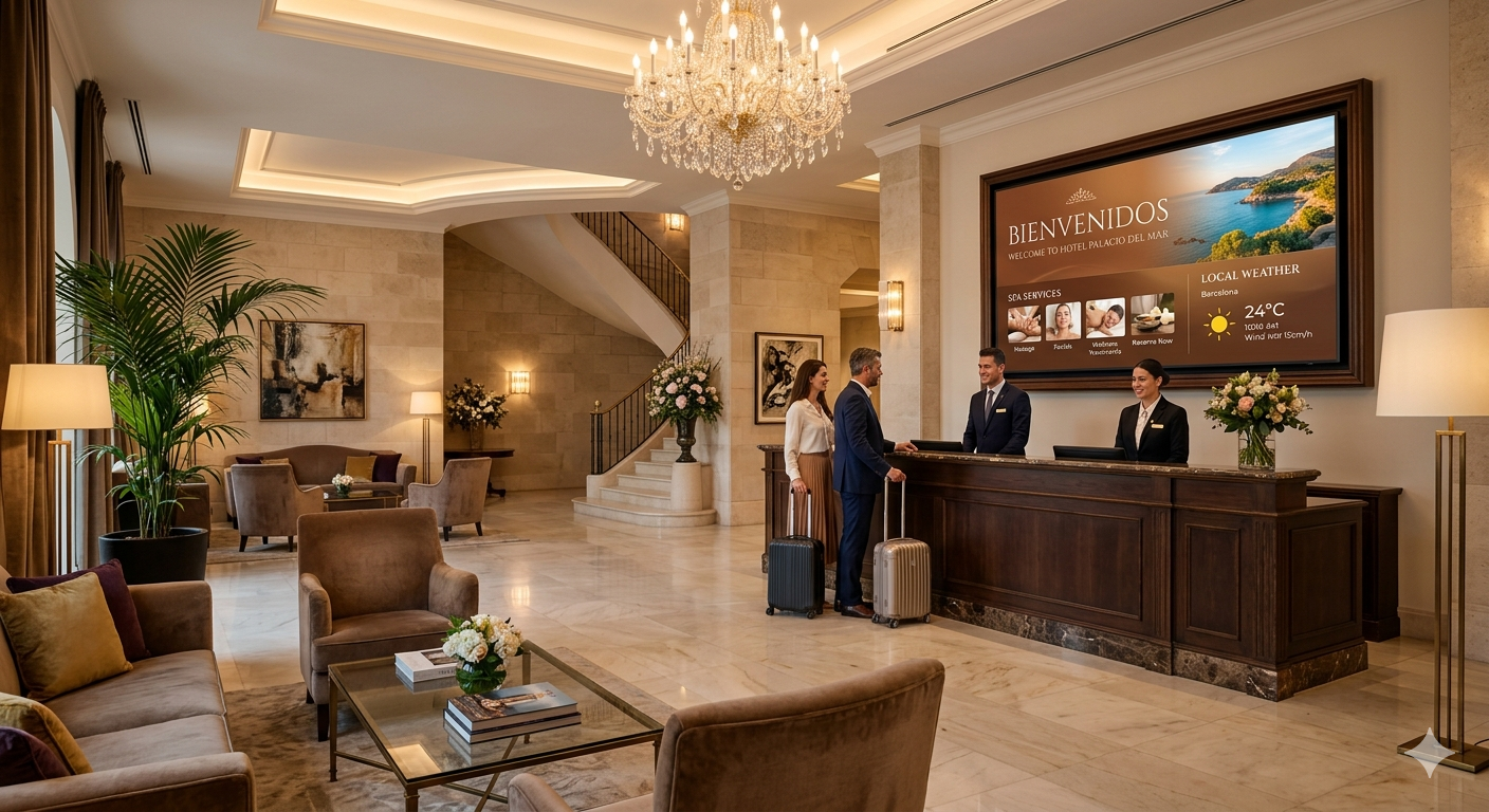 Instalación real de PubliTV / iDiRed en sector Hoteles y Resorts