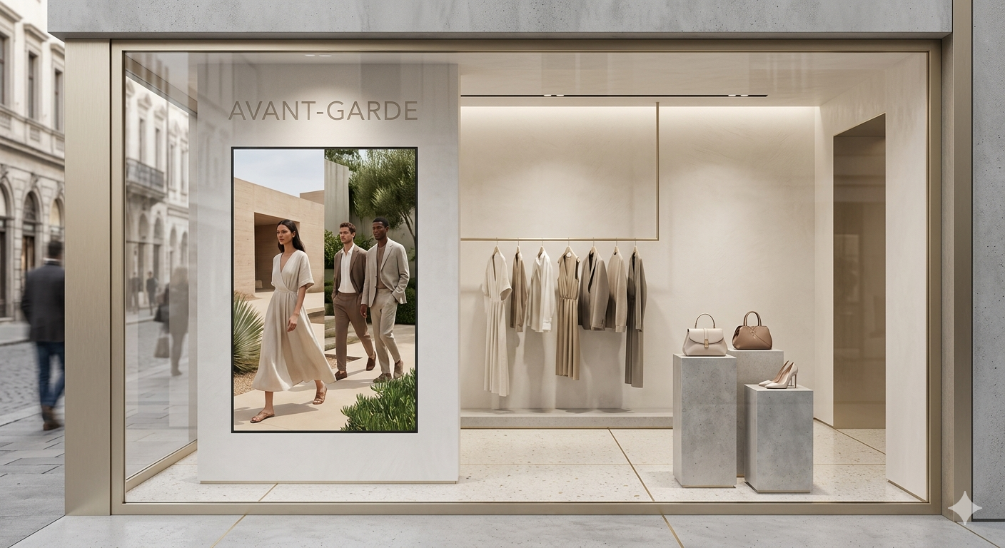 Instalación real de PubliTV / iDiRed en sector Tiendas de Moda y Ropa