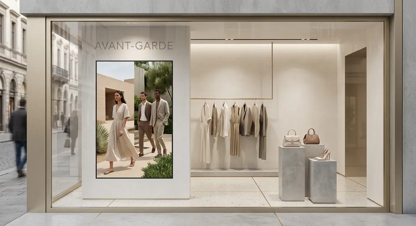 Instalación real de PubliTV / iDiRed en sector Tiendas de Moda y Ropa